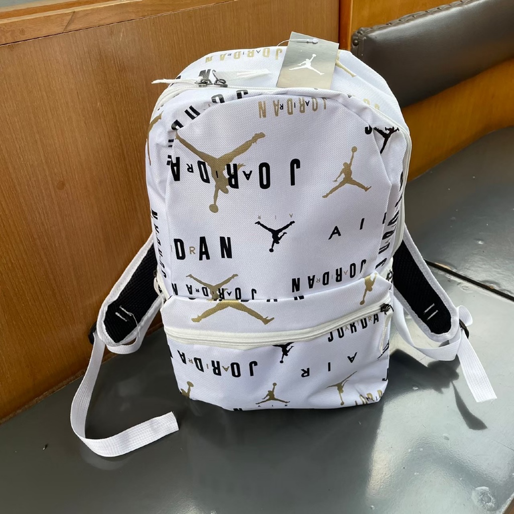 TAS KERJA KULIAH SEKOLAH MAHASISWA WATER PROOF / TAS RANSEL JORDAN GOLD LOGO ORIGINAL TAS PUTIH / RA