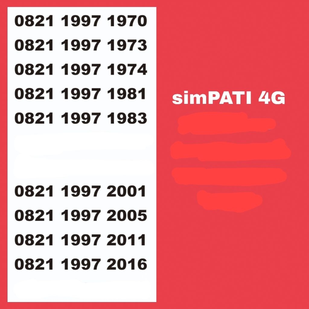 NOMOR CANTIK SIMPATI DOUBLE TAHUN 1985 1985 chip support sinyal 5G