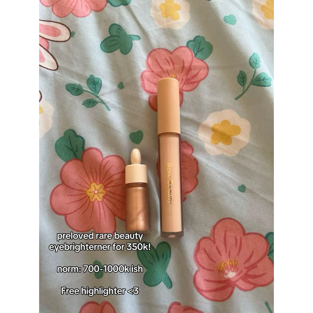 Rare beauty eye brightener preloved (free highlighter)