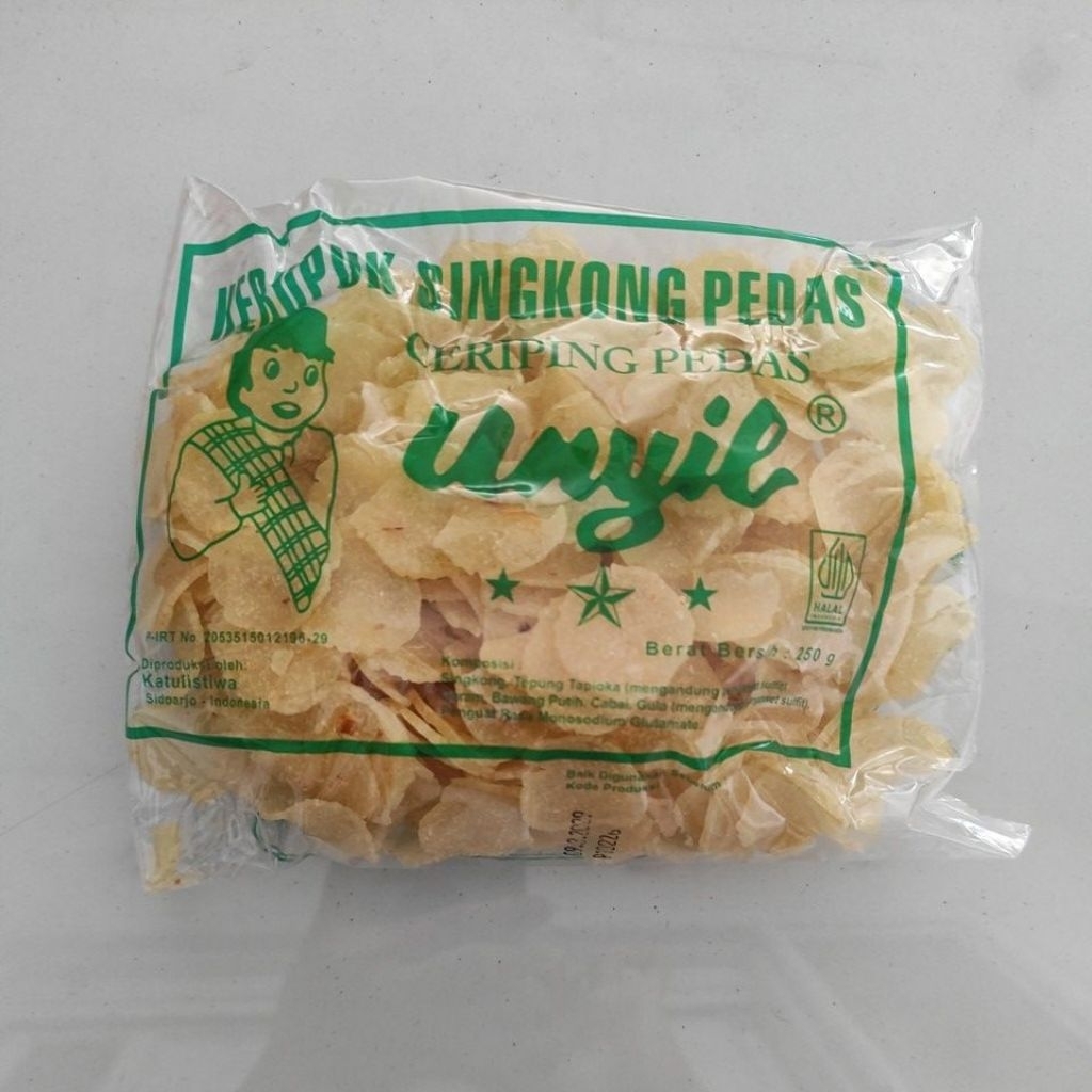 Kerupuk Singkong Pedas Unyil - Gurih Pedas Ceriping Pedas Unyil Camilan