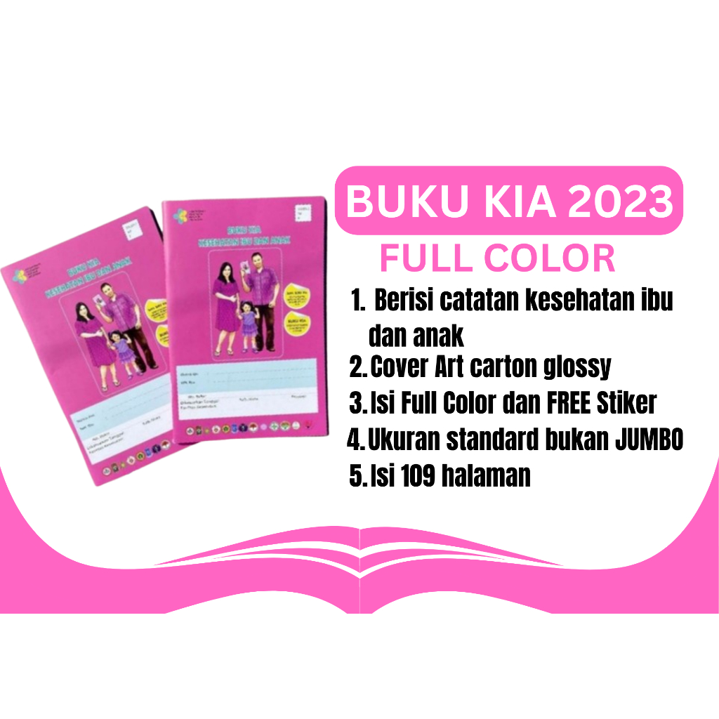 Buku KIA (Kesehatan Ibu dan Anak) Terbaru (buku pink kehamilan) 2023