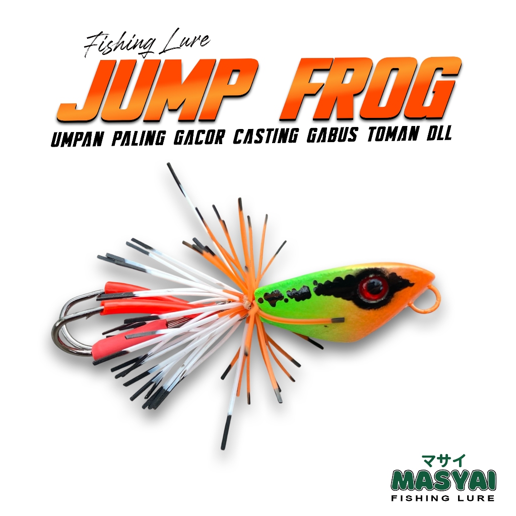 Triangle Jump Frog Masyai / Umpan Pancing Casting / Umpan Casting 4cm casting gabus toman dll
