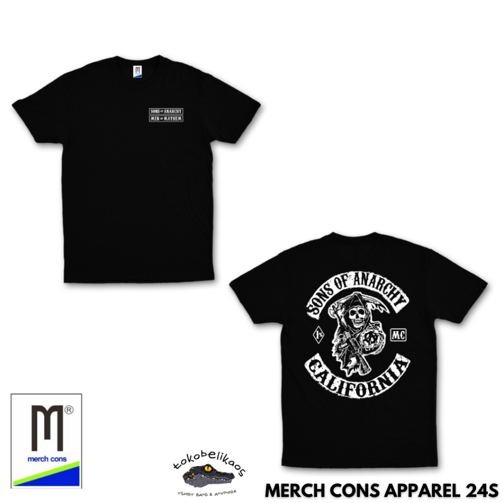 H131 & N132 | KAOS MOVIE SONS OF ANARCHY TAG MERCHCONS APPAREL | SIZE LUAR