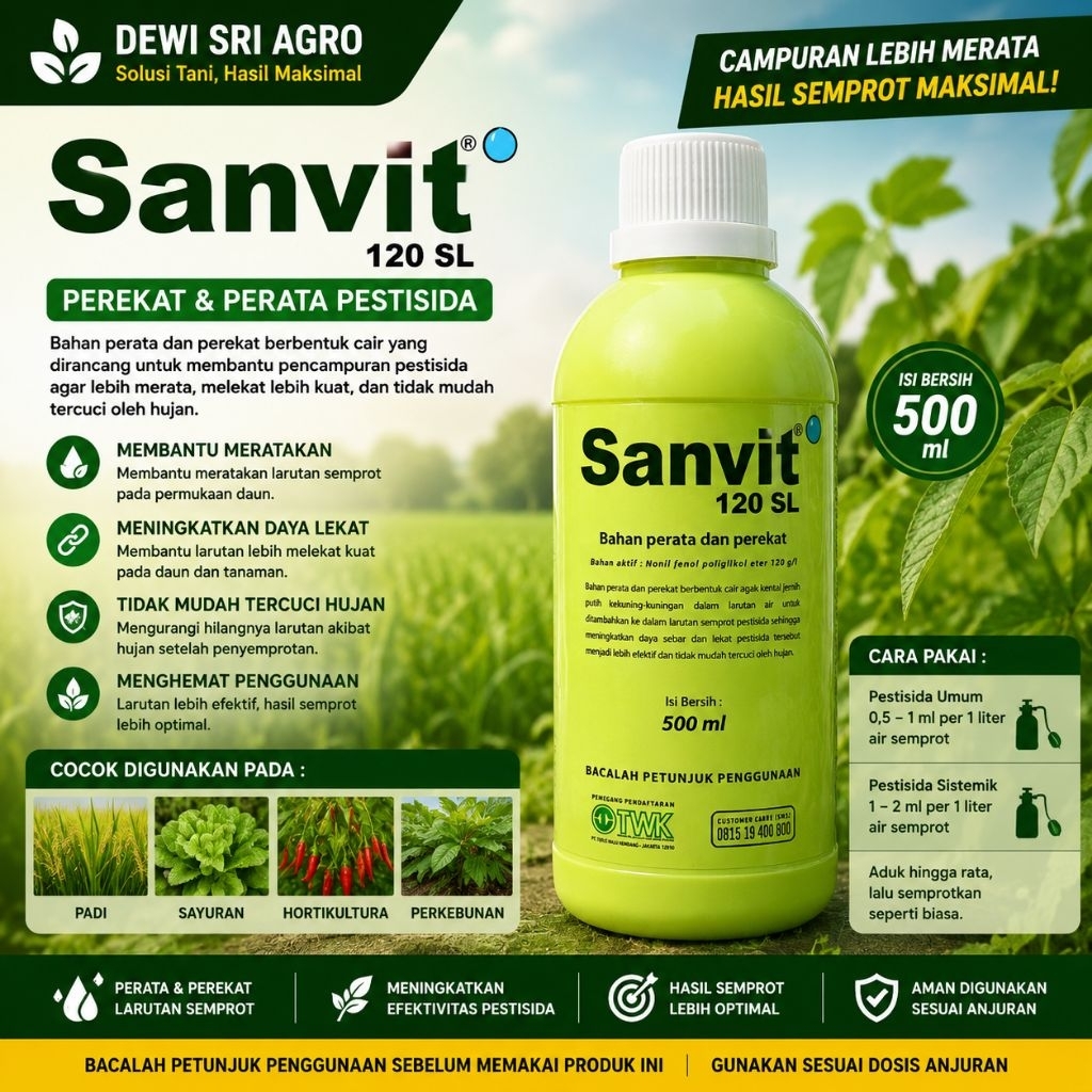 Sanvit 500 ml Perekat dan Perata Pestisida