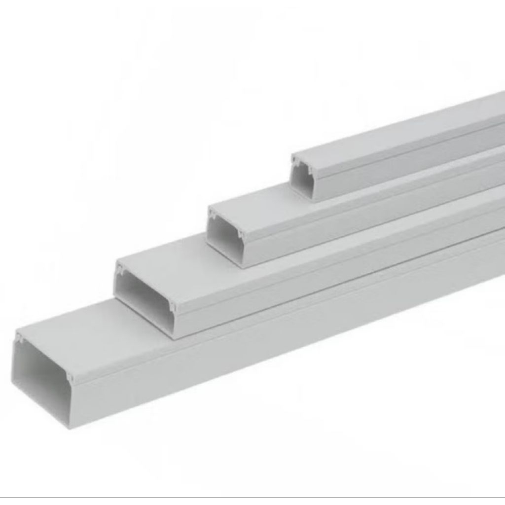 Pipa gepeng trunking pioline / PVC cable duct pipa pelindung kabel trenking