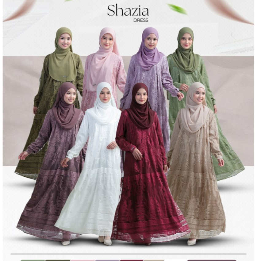 YASMEERA SHAZIA 2.0 I Gamis brukat armany silk dengan furing gamis undangan acara formal wisuda