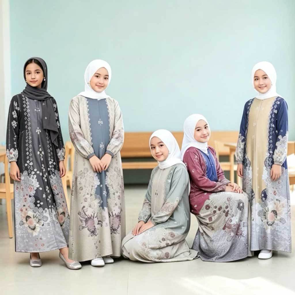 Gamis Anak Medina Silk Premium | Gamis Kids Medina