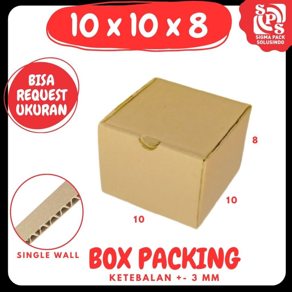 kardus 10x10x8 box LD Kotak Kemasan Souvenir Dus  Bungkus Jam Tangan Gift Hadiah zigma shop