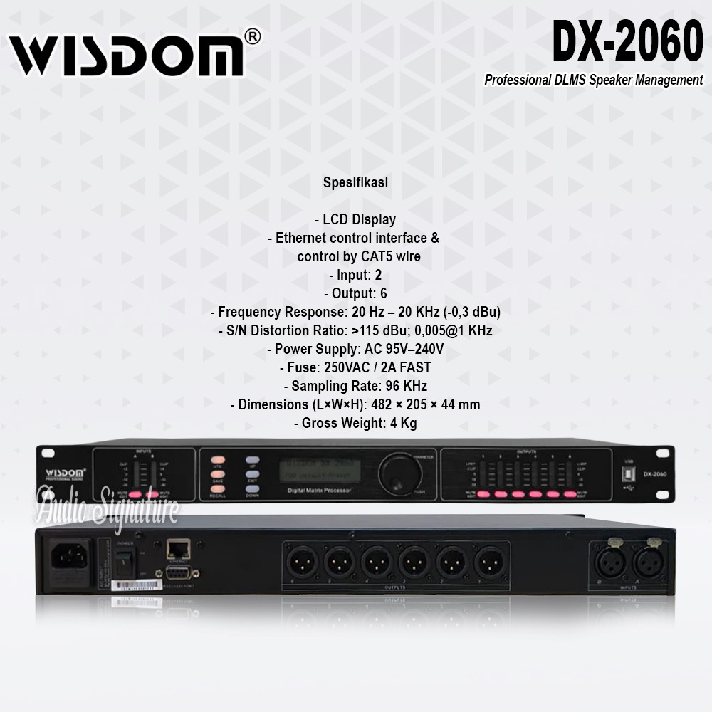 DLMS Speaker Management WISDOM DX2060 | DX 2060 Original