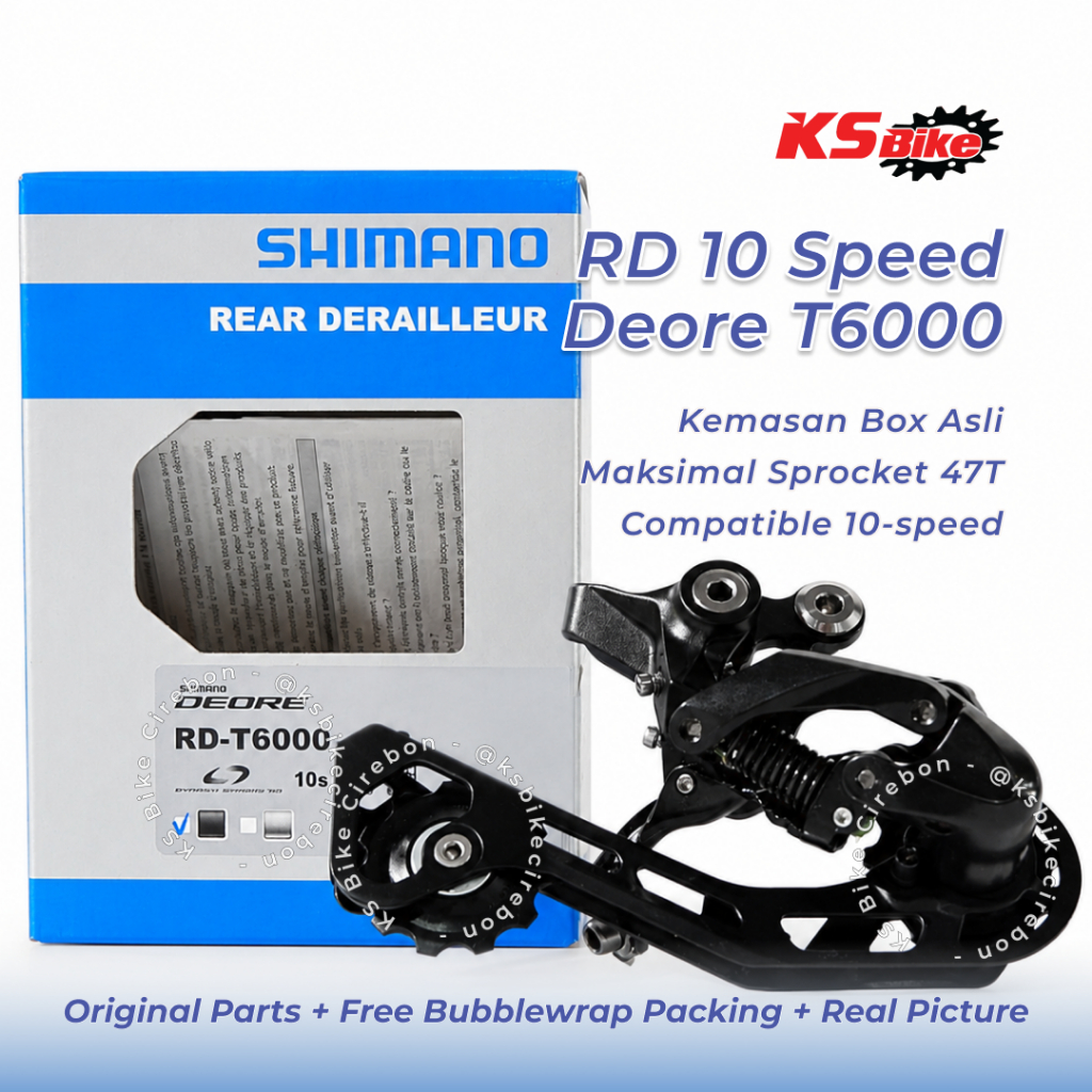 RD Shimano Deore M6000 GS Medium Shadow Plus 10 Speed Original Jepang Rear Derailleur – Toko Sepeda 