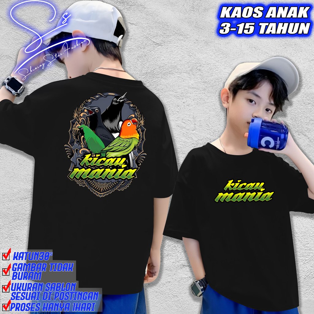 KAOS ANAK BURUNG 3D KICAU MANIA | KAOS 3D BURUNG | KAOS KOMUNITAS | KICAU MANIA | KAOS DISTRO ORIGIN