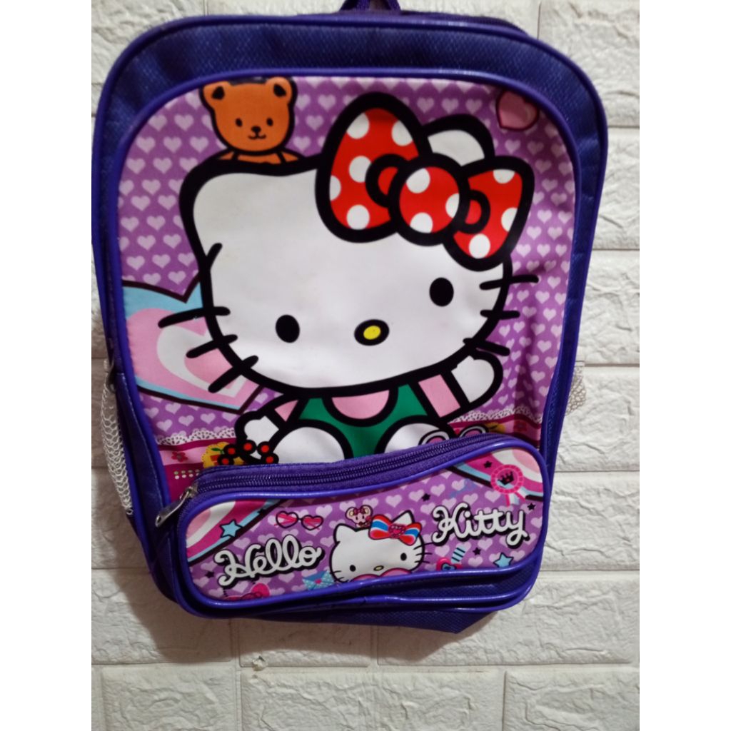 Preloved Tas Anak Hello Kitty Ungu