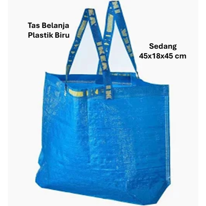 Tas Kantong Belanja Lipat Shopping Bag Pasar Tas Belanja Ibu Ibu Serbaguna Medium 36 lt