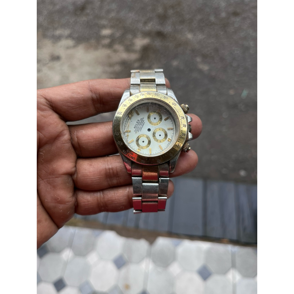 Jam Tangan Pria Model Daytona Winner Automatic Mewah Classic Rantai Kombinasi