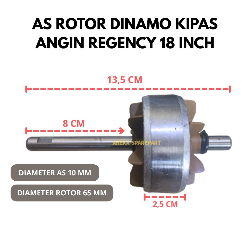 AS ROTOR DINAMO KIPAS ANGIN REGENCY 18 INCH AS 10 MM