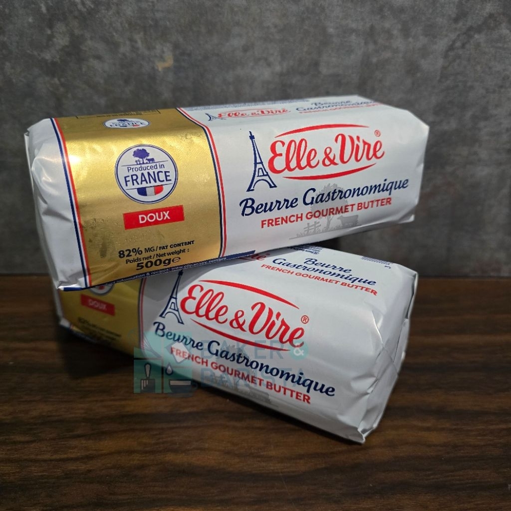 Elle&Vire Gourmet Roll Butter 500gr Mentega Premium Elle & Vire Ellevire Elle Vire Mentega Impor