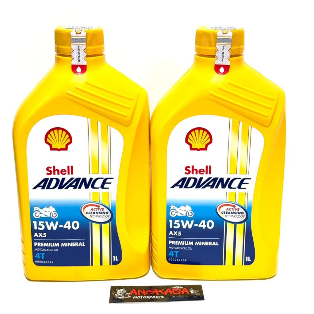 OLI SHELL ADVANCE AX5 KUNING 1 LITER