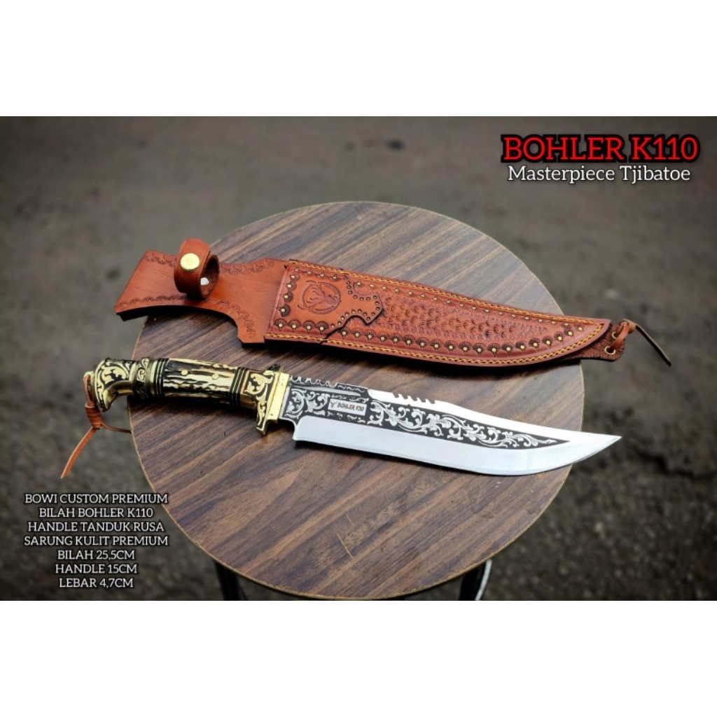PISAU HUNTING TACTICAL BAJA BOHLER K110 SUPER PREMIUM