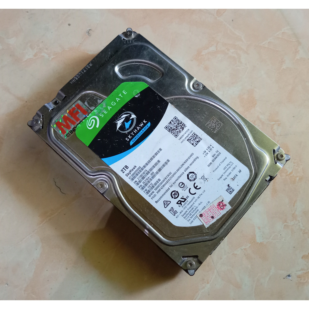 Hardisk Sata 3.5 2TB SEAGATE rusak