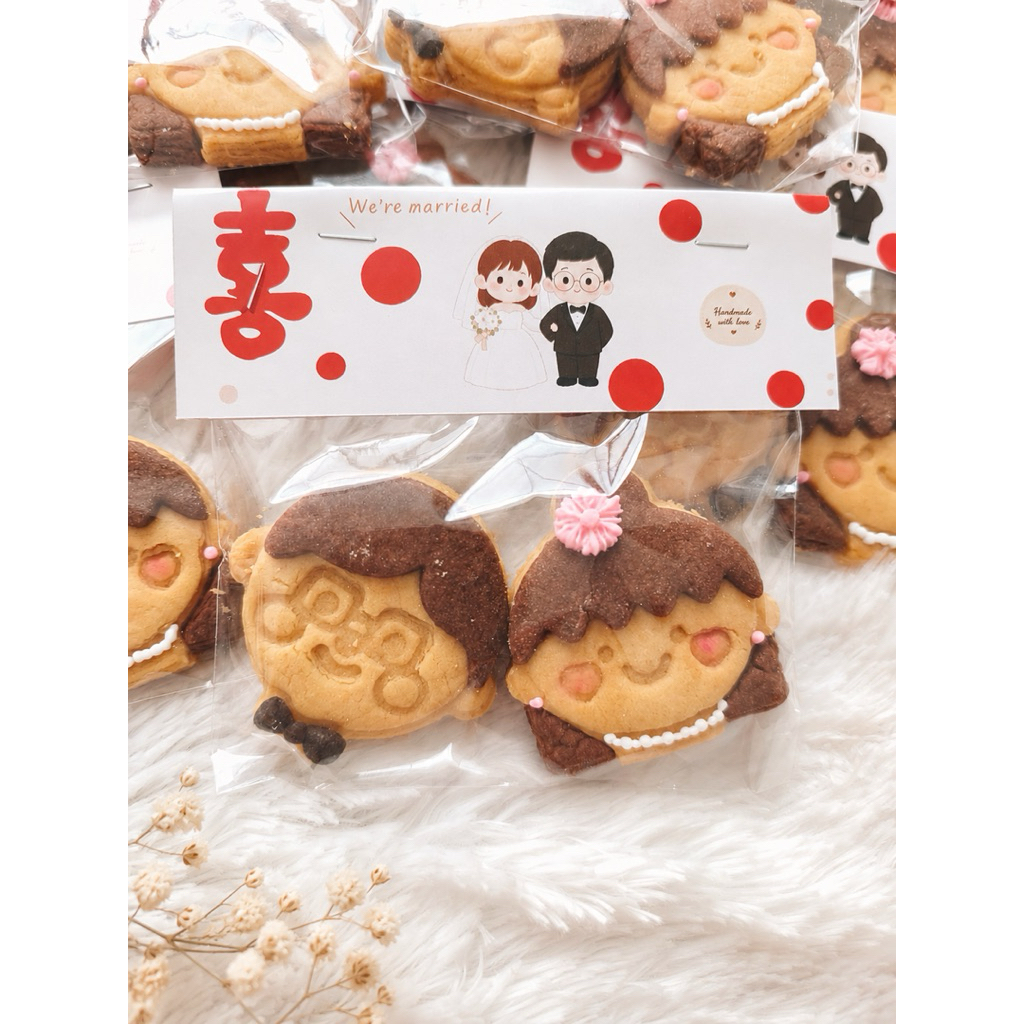 Sampel cookies tingjing kue kering engagement kukis couple lamaran
