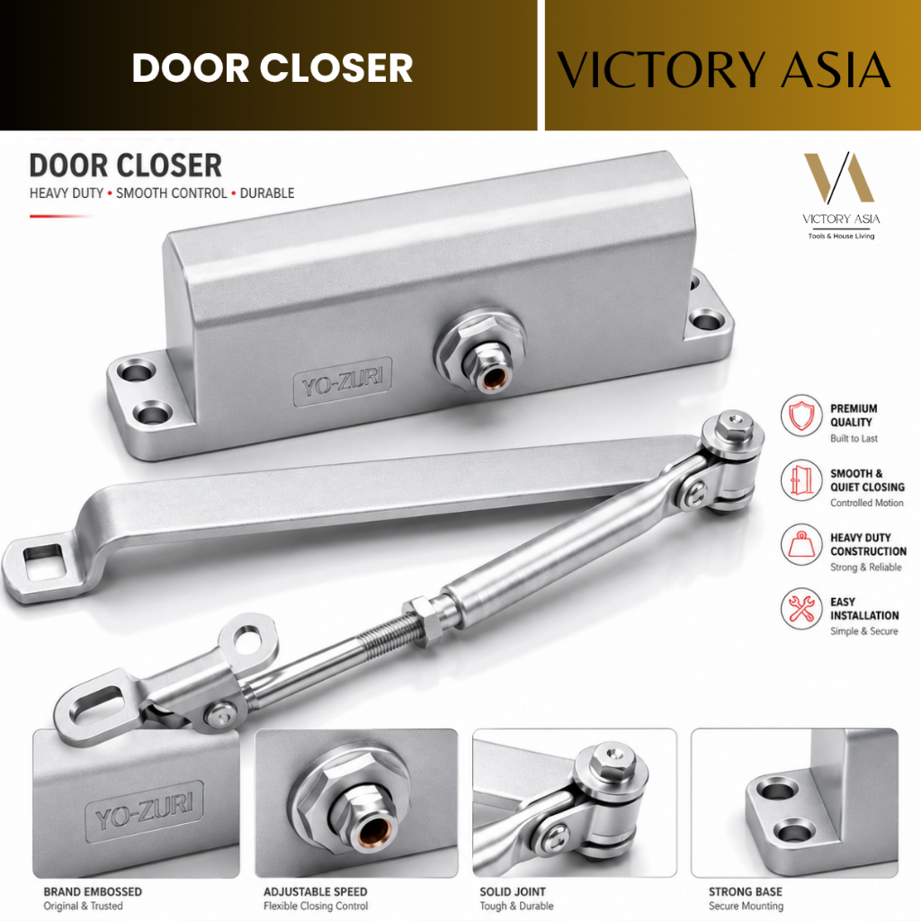 Door Closer Pintu Household Besi Tahan Karat Door Closer Alat Penutup Pintu Otomatis Door Closer Pin