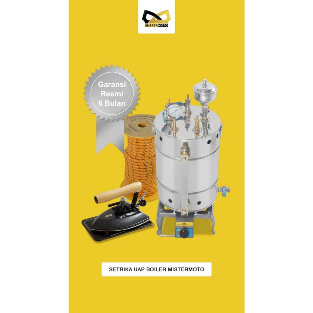 Pesanan Khusus Setrika Uap Steam Boiler MISTERMOTO