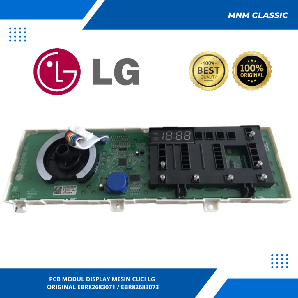 PCB MODUL DISPLAY MESIN CUCI LG FM1208N3W ORIGINAL EBR82683071 / EBR82683073 /EBR82683077 (HANYA MOD
