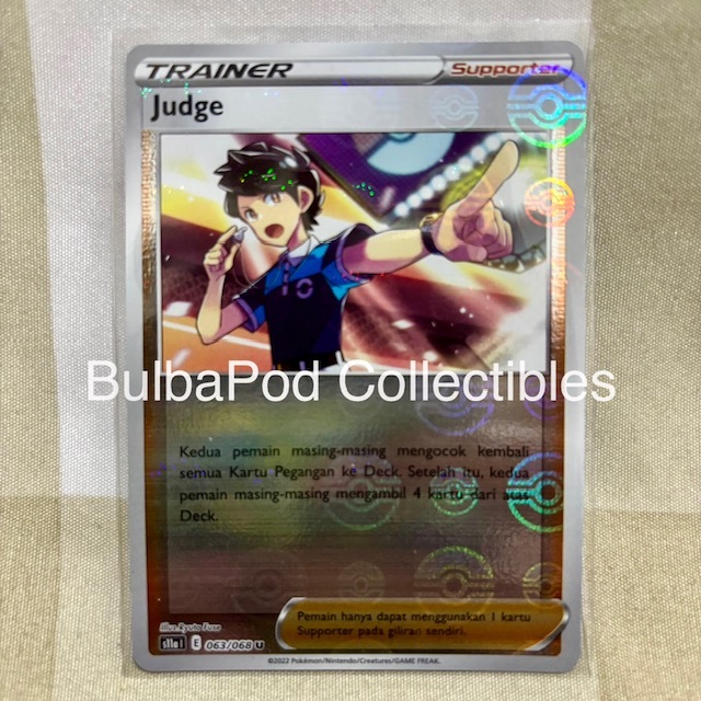 Pokemon TCG Indonesian Judge S11a 063/068 U Poke Ball Holo Arkana Memuncak
