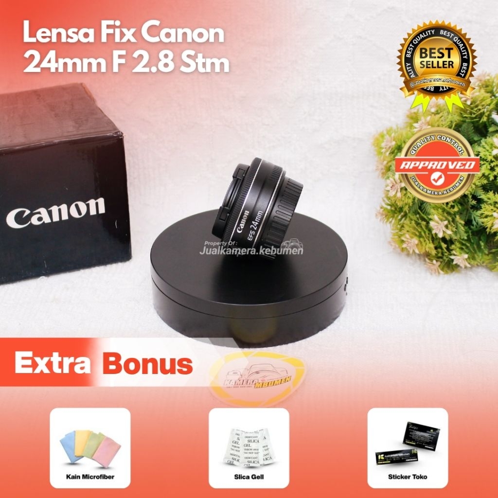 Lensa Fix Canon 24mm F 2.8 STM / Canon 24mm F2.8 Stm Lensa Murah Original Berkualitas