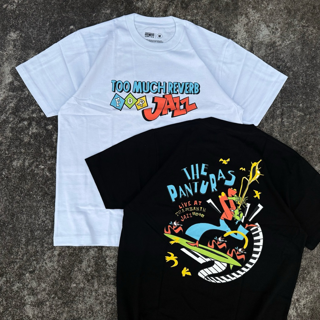 THE PANTURAS X PRAMBANAN JAZZ - TOO MUCH REVERB FOR JAZZ TSHIRT