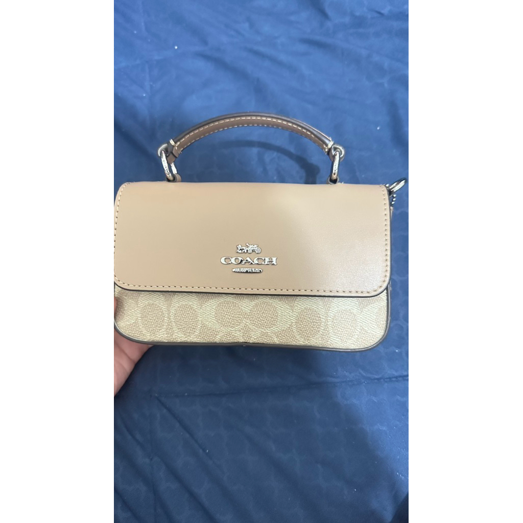 Preloved coach mini josie top handle