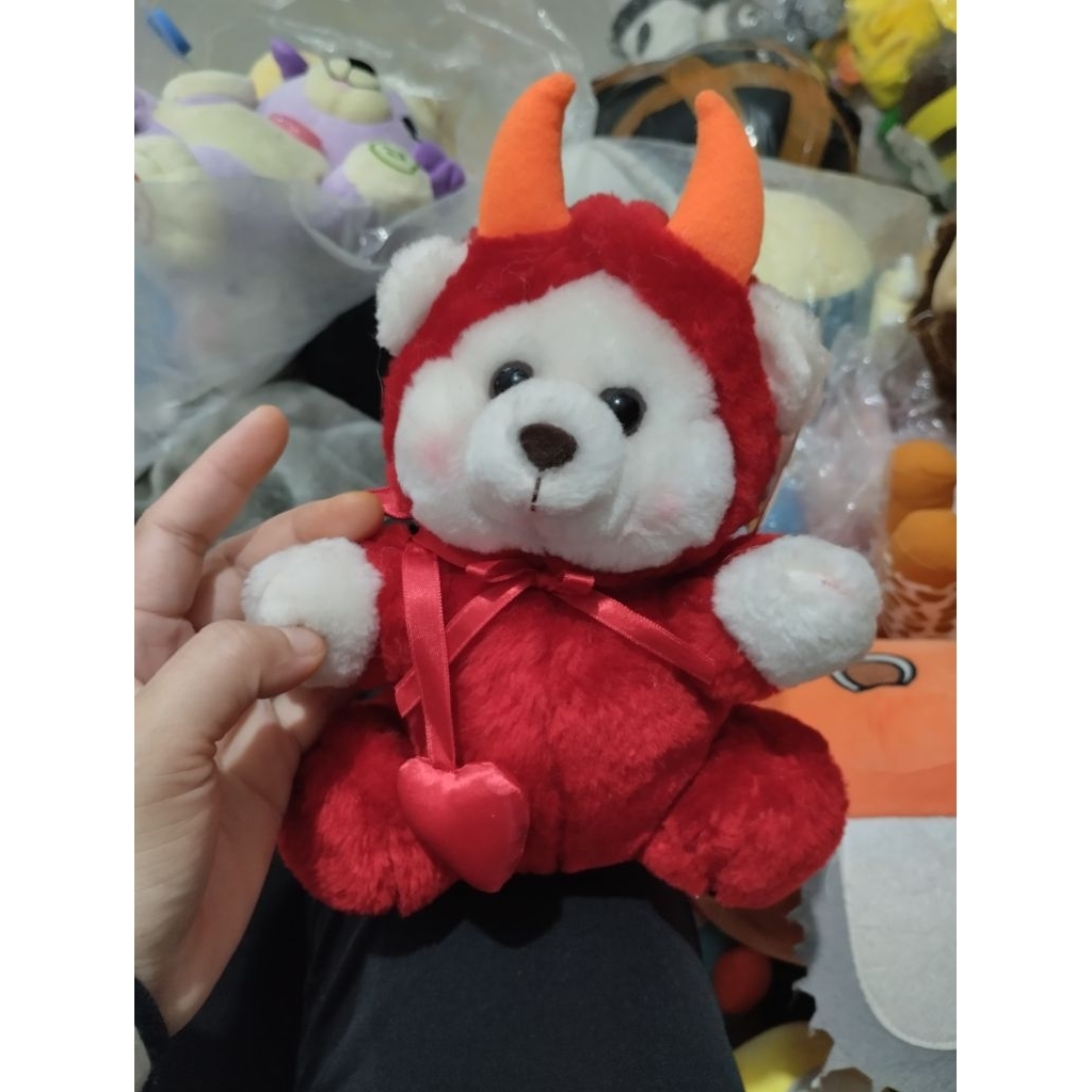Boneka teddy Russ Devil Naughty new tag