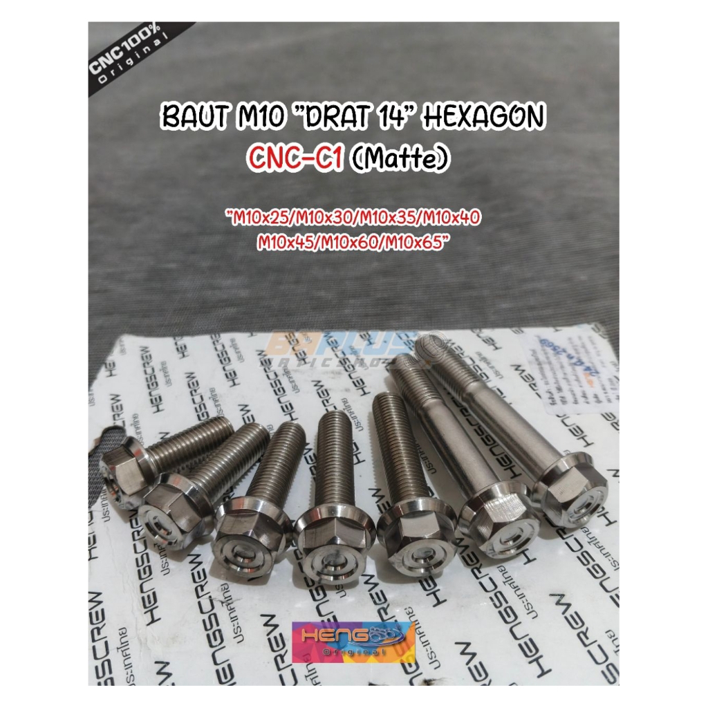 BAUT PROBOL M10 "DRAT 14" (HEXAGON CNC-C1) STAINLESS HENG THAILAND HARGA SATUAN
