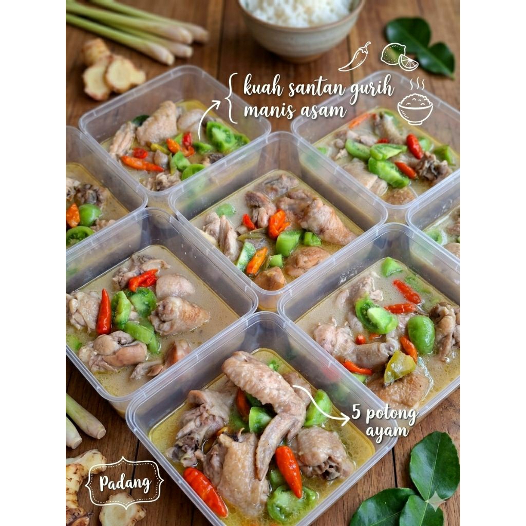 GARANG ASEM AYAM 5 POTONG AYAM KUAH SEGAR (FROZEN FOOD)