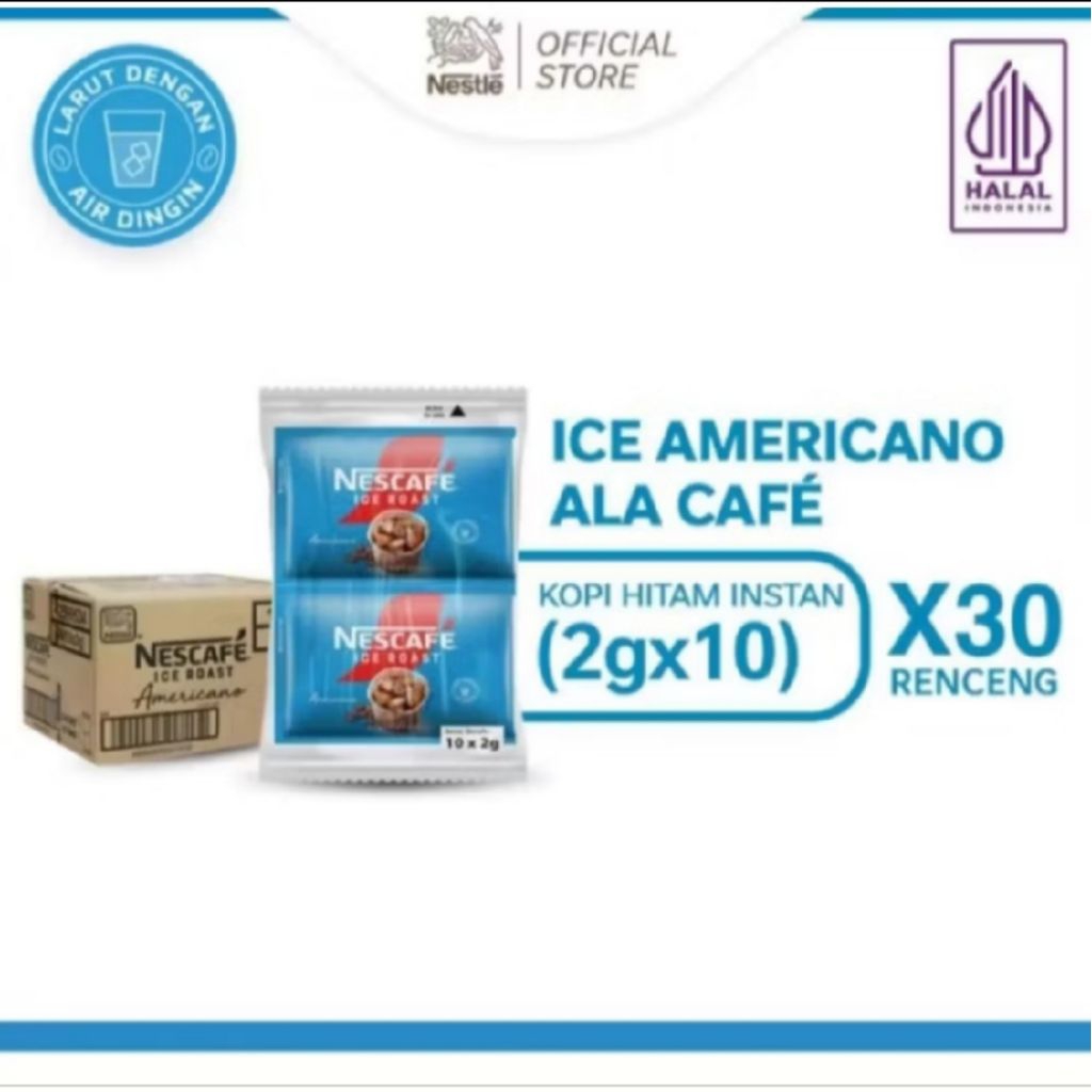 NESCAFE ICEROAST AMERICANO Sachet 1 DUS(300 SACHET) @2gr
