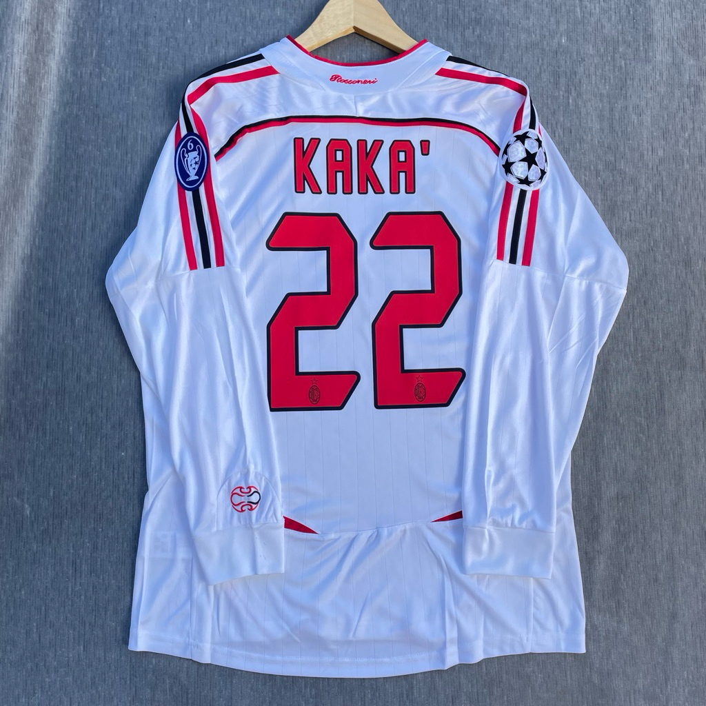 RETRO || JERSEY BOLA MILAN AWAY FINAL UCL 2006/2007 NNS KAKA HK