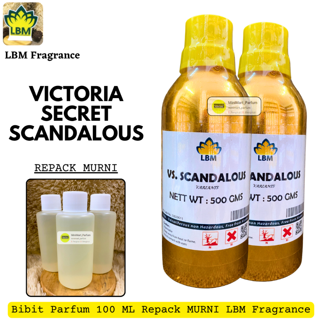 VICTORIA SCANDALOUS ( 100 ML Repack MURNI ) LBM Fragrance - VICTORIA SECRET SCANDALOUS PARFAROME PRE
