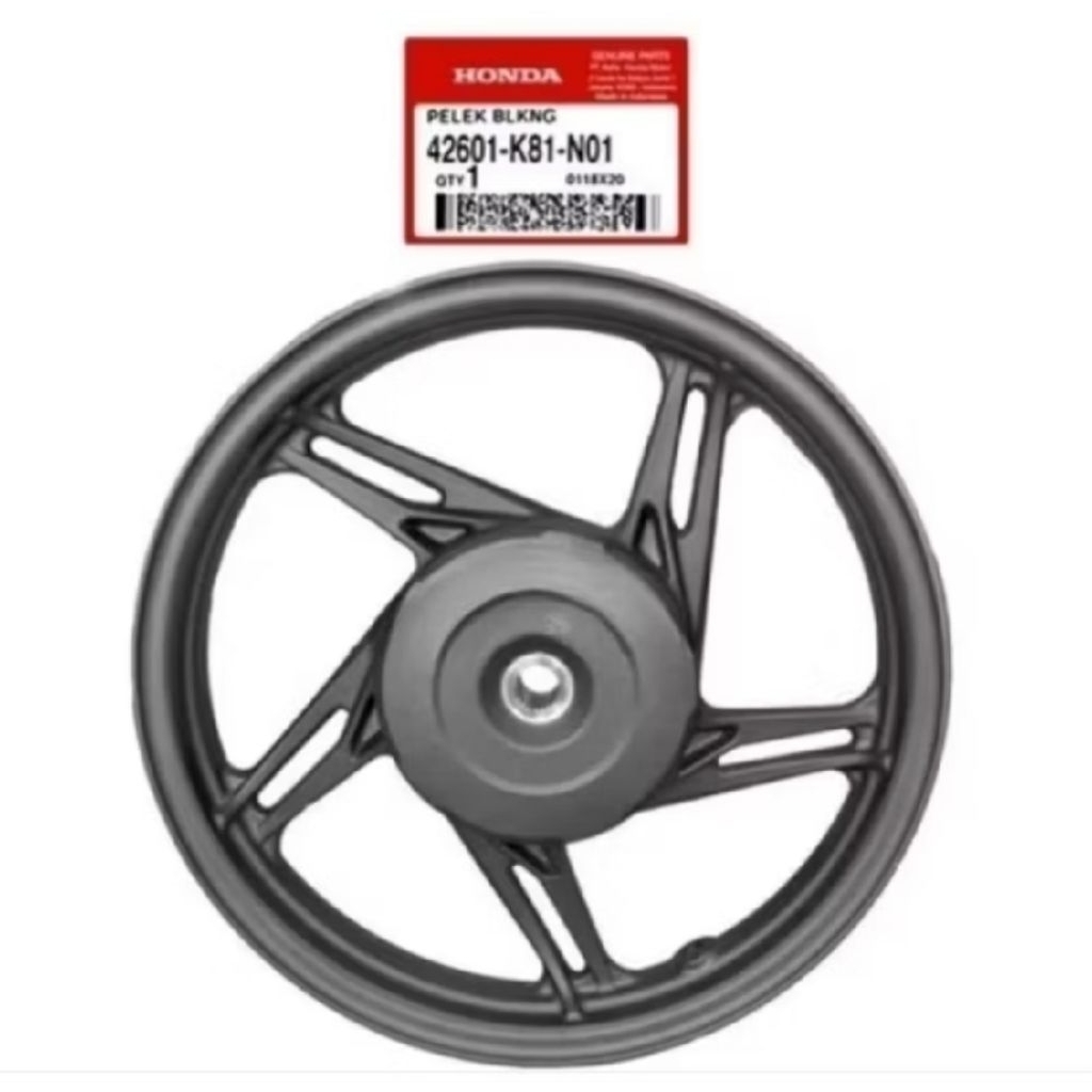 42601K81N01 Velg Belakang atau Pelek Beat eSP Tahun 2016 - 2020 Asli atau Ori Honda AHM