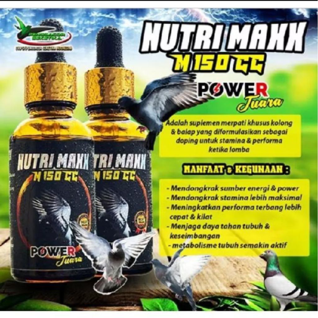 Nutrimaxx Merpati M 150 Cc Vitamin Merpati Juara suplemen merpati khusus kolong