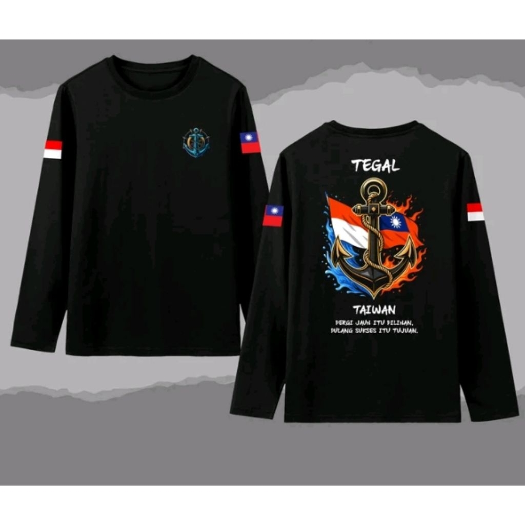 Kaos Lengan Panjang anak Rantau Tegal - Taiwan t-shirt Unisex