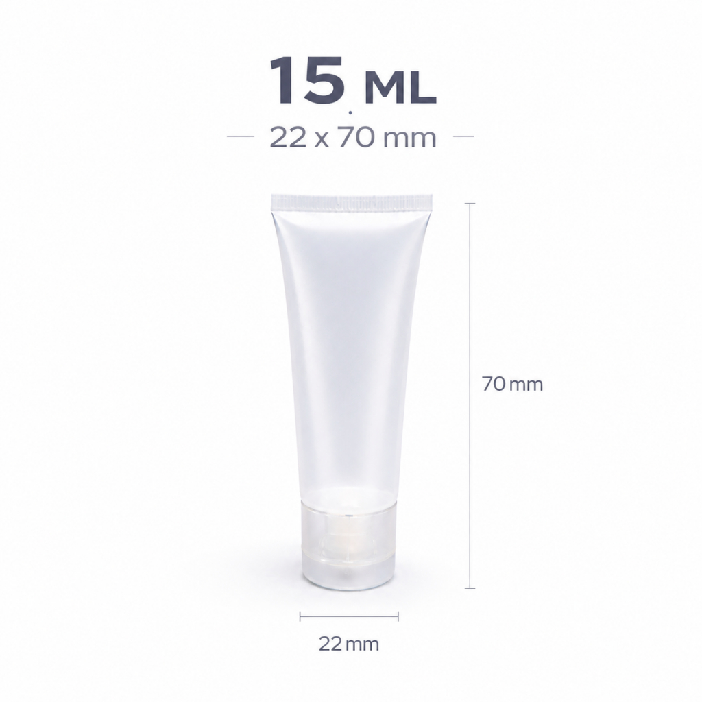 Botol Tube Kosong Skincare Import 15ml Wadah Cream Lotion Facial Wash