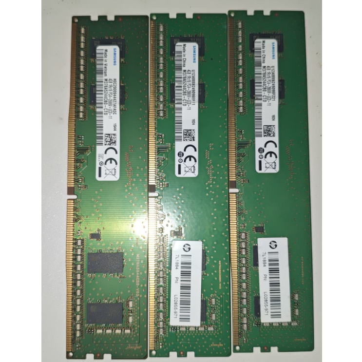 RAM PC Samsung 4GB DDR4 2666MHz 1Rx16 DIMM Desktop | Tested Normal Siap Pakai