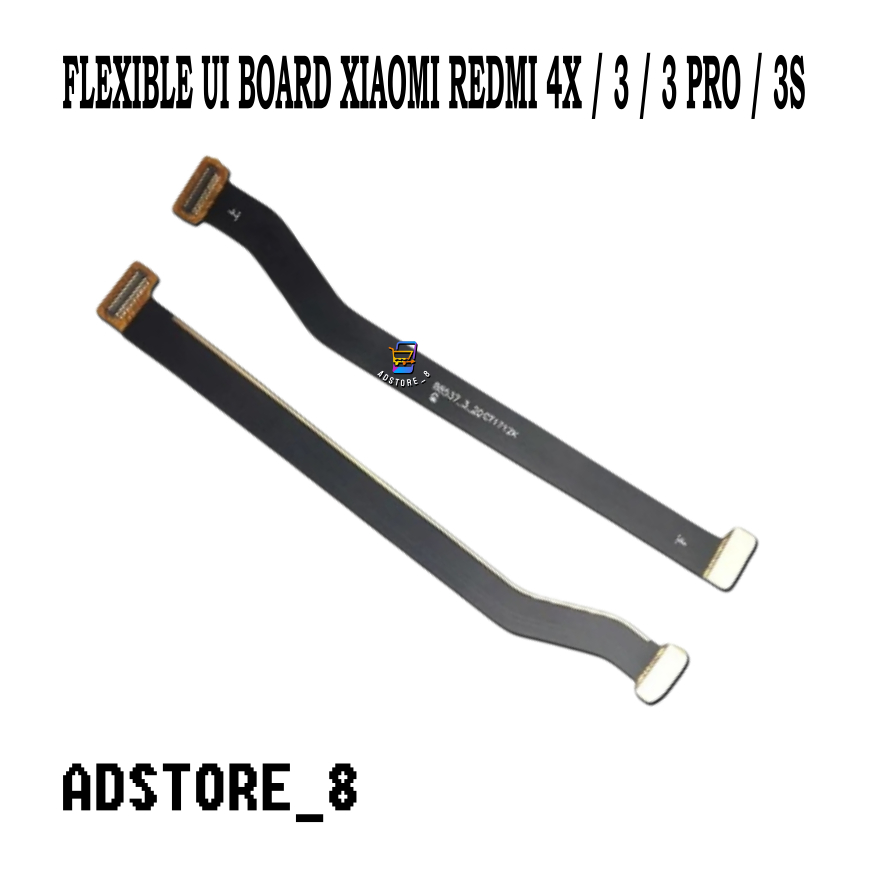FLEXIBEL PAPAN CAS / FLEXIBLE UI BOARD XIAOMI REDMI 4X / 3 / 3 PRO / 3S, FLEXIBEL UI BOARD KONEKTOR 