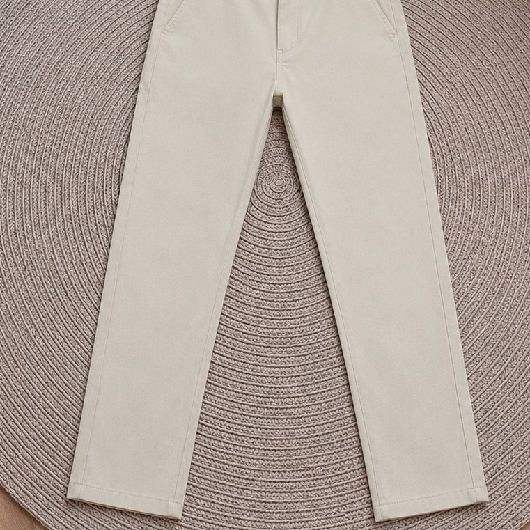 Celana Chino Cream Pria no brand || Preloved