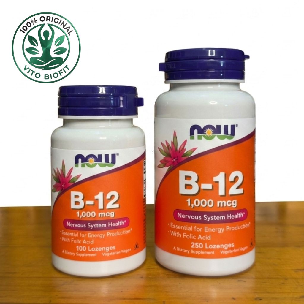 NOW Foods Vitamin B12 1000 mcg 100 250 Lozenges
