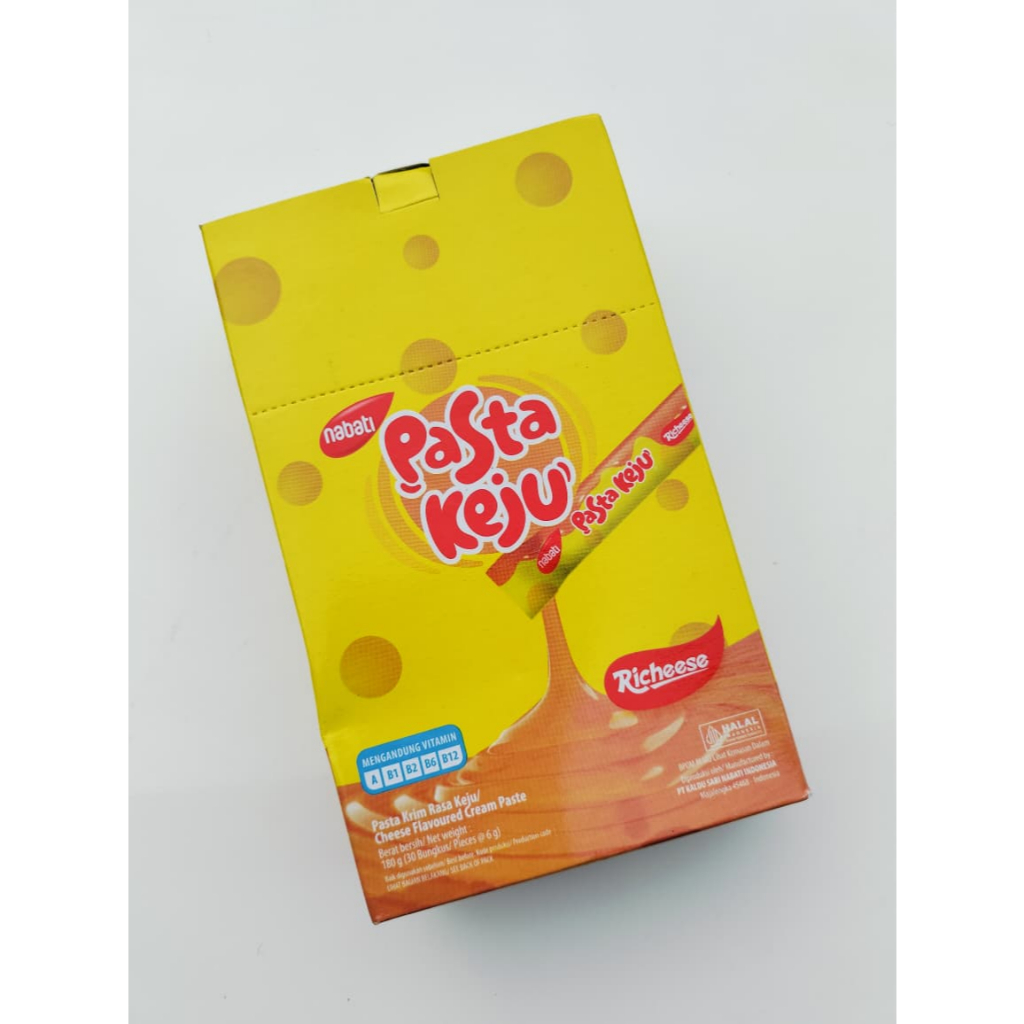 Pasta Keju Coklat Nabati - Keju 1 Box isi 30 Pcs