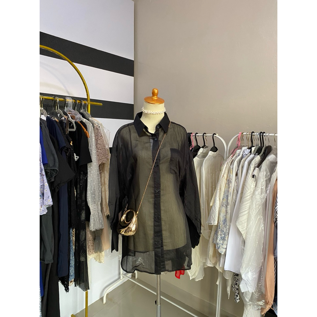 kemeja outer oversize wanita