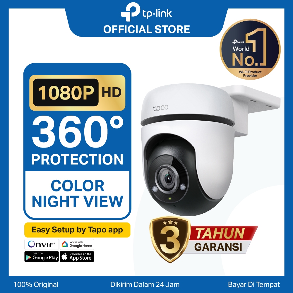 TP-Link Tapo C500 C510W C520WS | 1080P Kamera CCTV Outdoor | PTZ IP WiFi Camera | 2MP | IP65 Waterpr