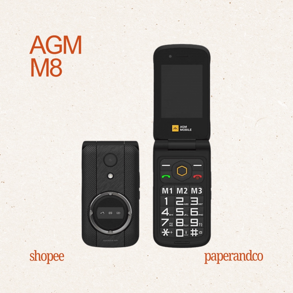[NEW – PreOrder] AGM M8 Dumb Flip Phone