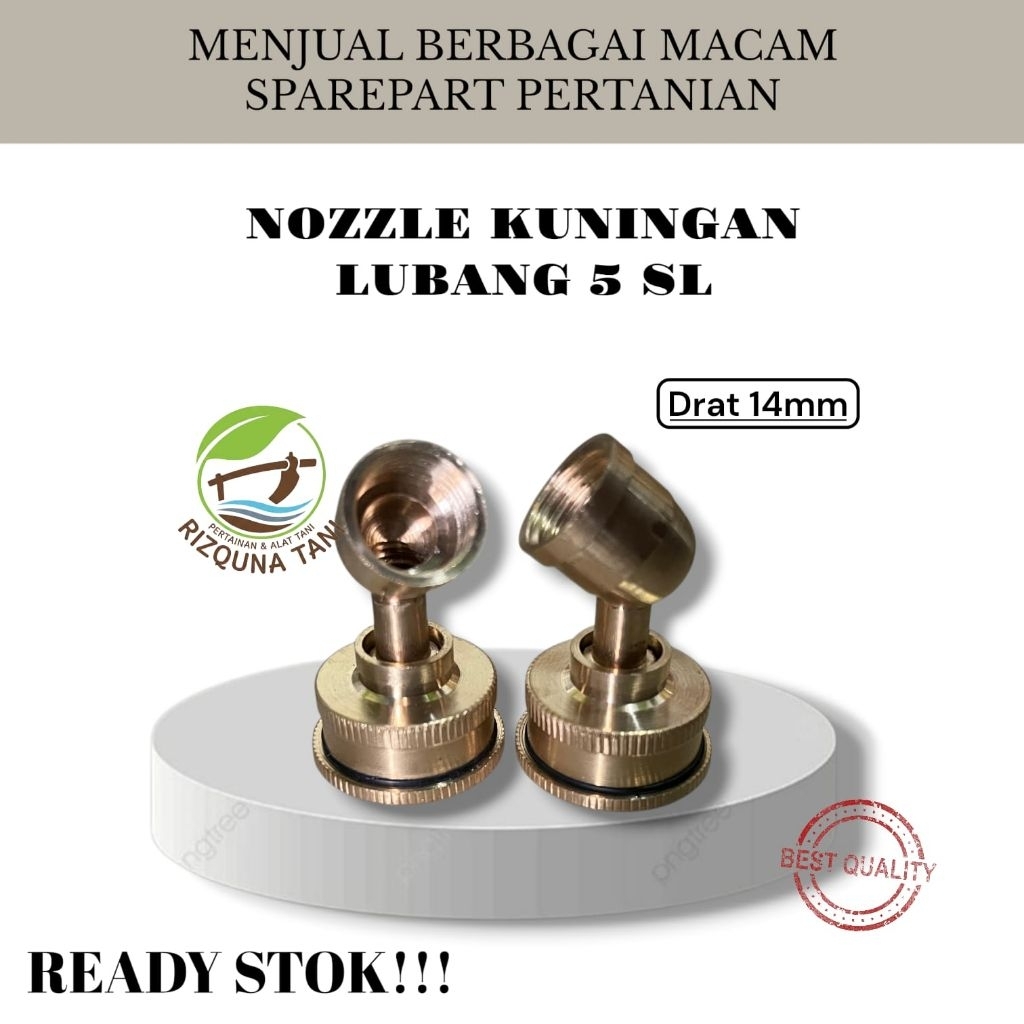 NOZZLE KUNINGAN LOKAL SL / NOZZLE LUBANG 5 / NOZZLE SPRAYER MANUAL DAN ELECTRIC